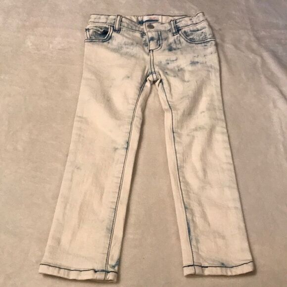 Joe Fresh White Washed Denim Leggings - Size 4 yr - Picture 1 of 7